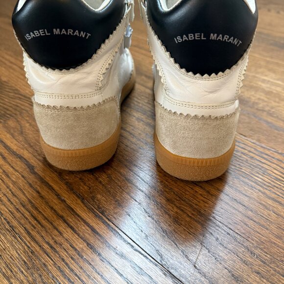 Isabel Marant White Wedge Sneakers Size EU 39 - Picture 3 of 11